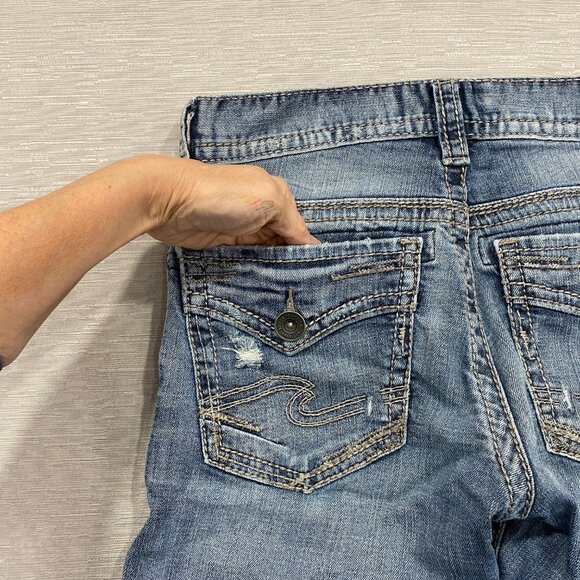 Silver Zac Bootcut Jeans Mens 29 x 32 Relaxed Fit Medium Wash Denim Pants - Picture 6 of 16